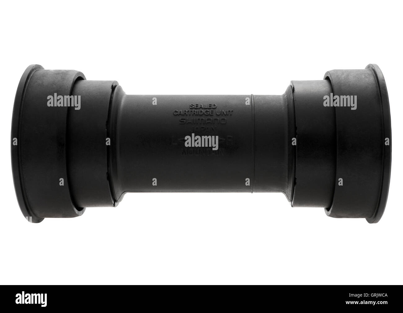 Shimano SM-BB91 press fit bottom bracket on white background Stock Photo