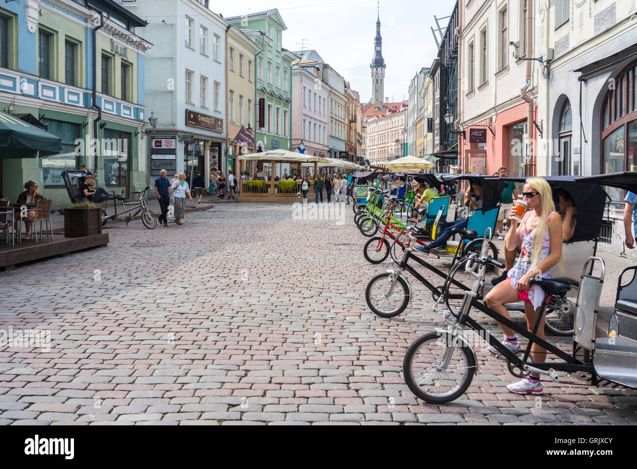Estonia Tallinn Taxis Stock Photos Estonia Tallinn Taxis Stock