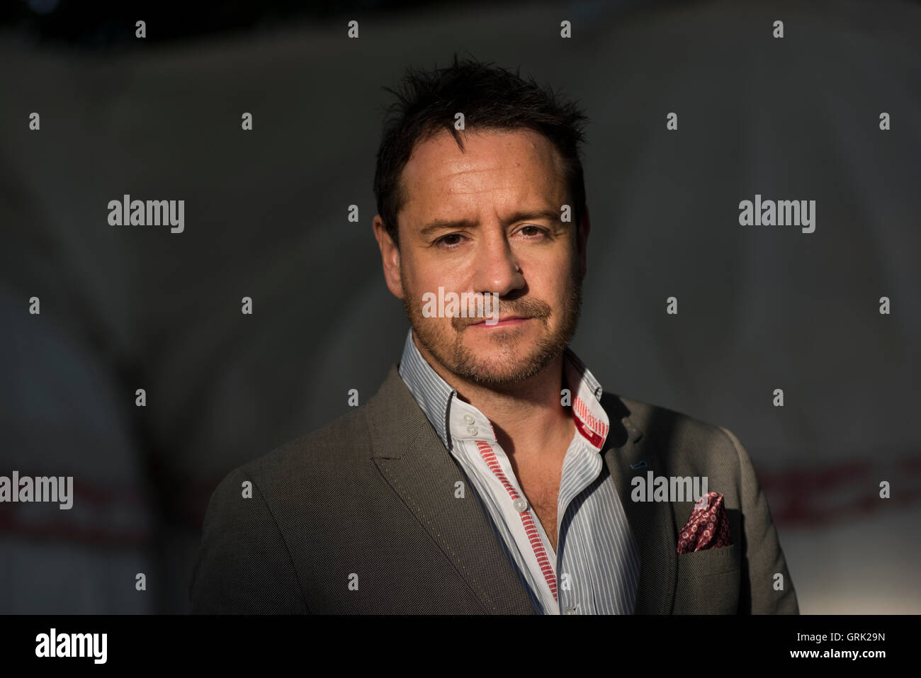 Sony Award-winning and double BAFTA-winning British writer, comedian and broadcaster Jon Holmes. Stock Photo