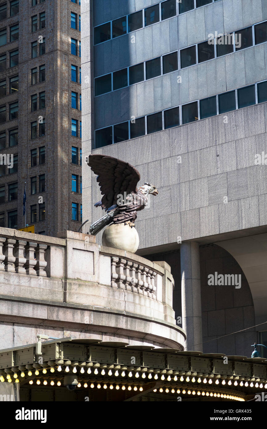 Eagle Statue, Grand Central Terminal, NYC Stock Photo