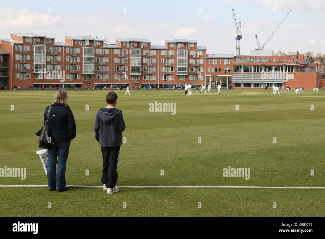 General view of Fenner's Cricket Ground, Cambridge University, during