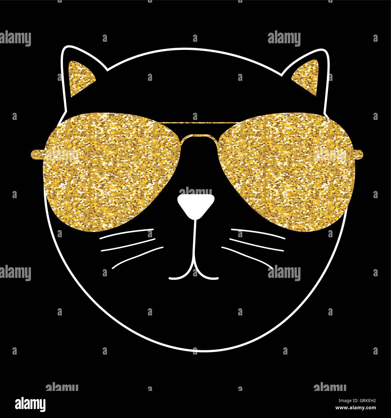 Cute Handdrawn Cat Vector Illustration Stock Vector Image & Art - Alamy