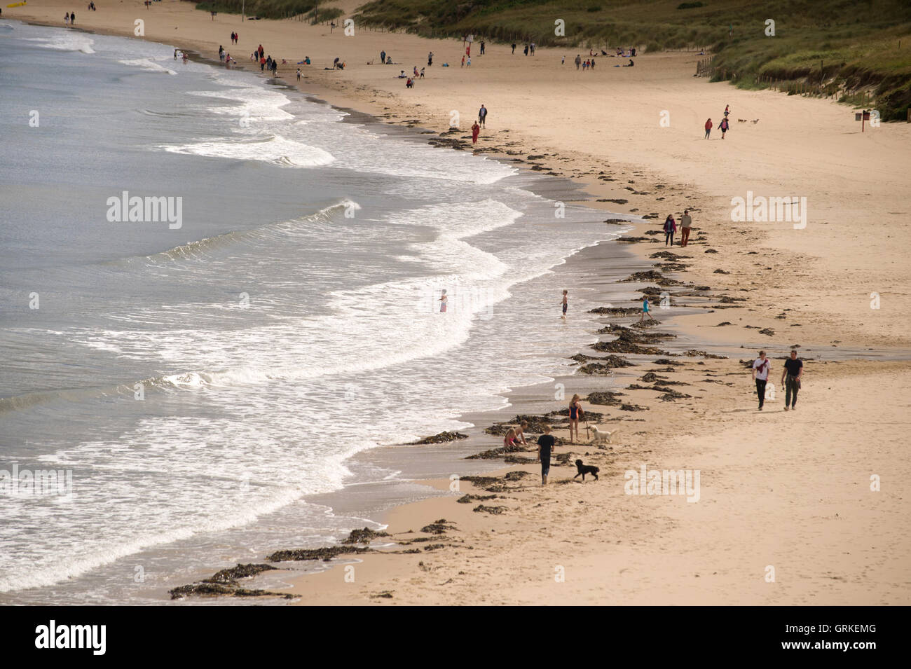Long Sands beach, Tynemouth, North East England Stock Photo