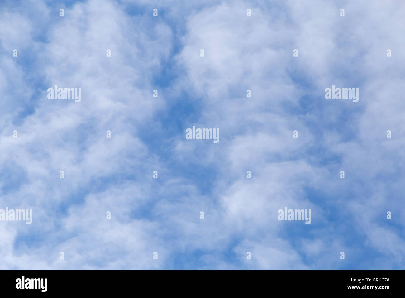 white clouds in a blue sky Stock Photo
