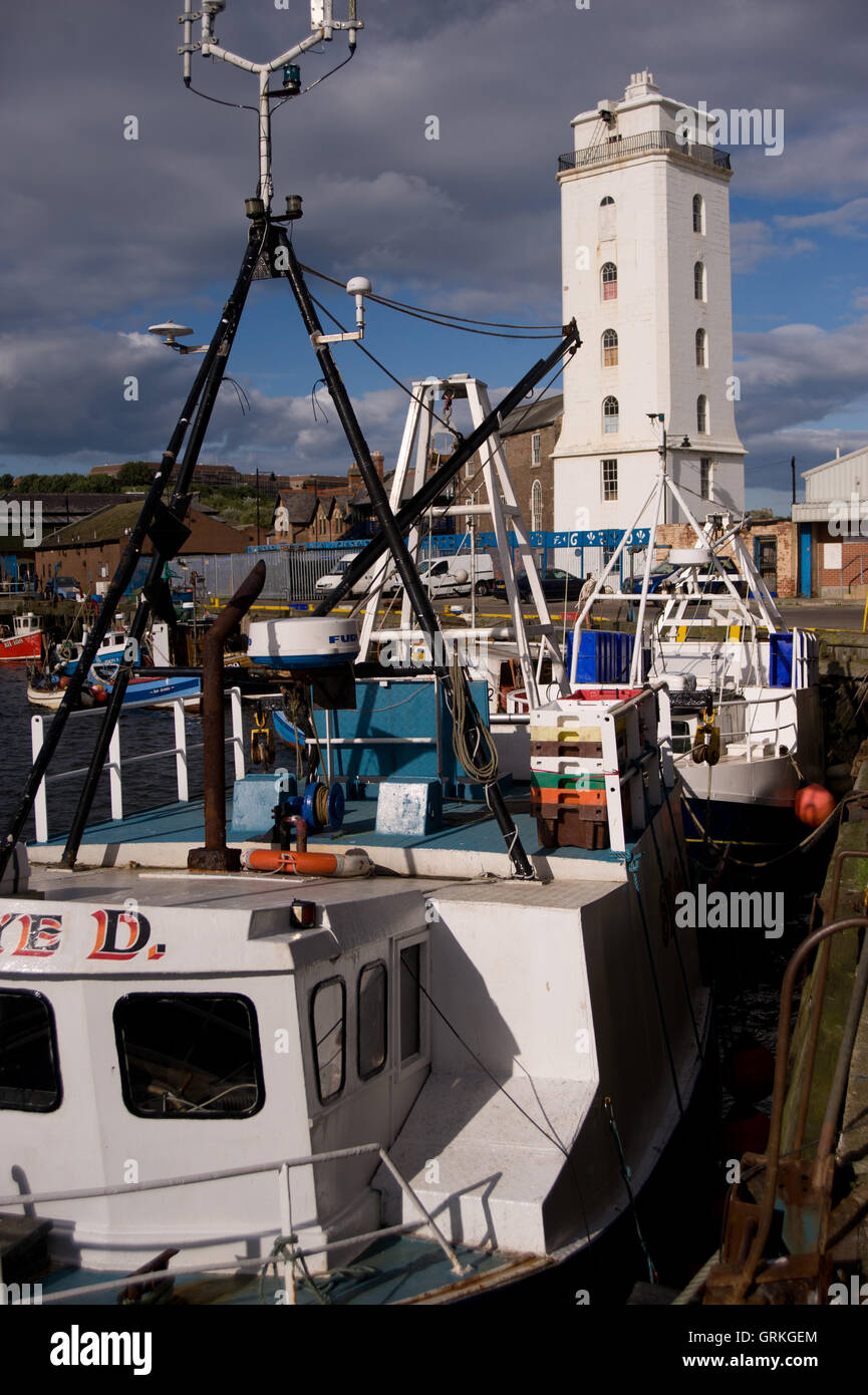 Fishing boats at North Shields Fish Quay Stock Photo Alamy