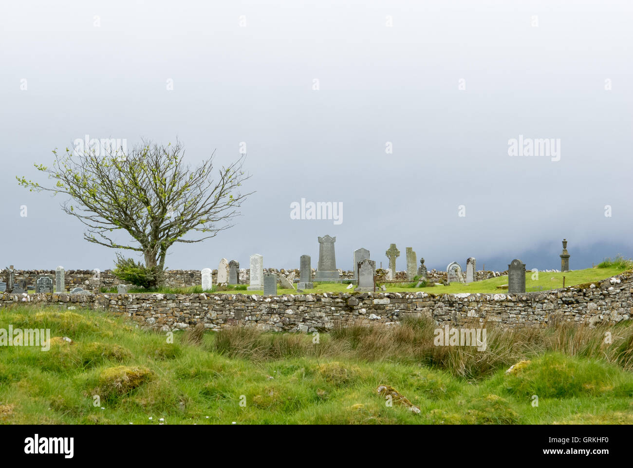 Graveyard on the Isle of Skye Stock Photo