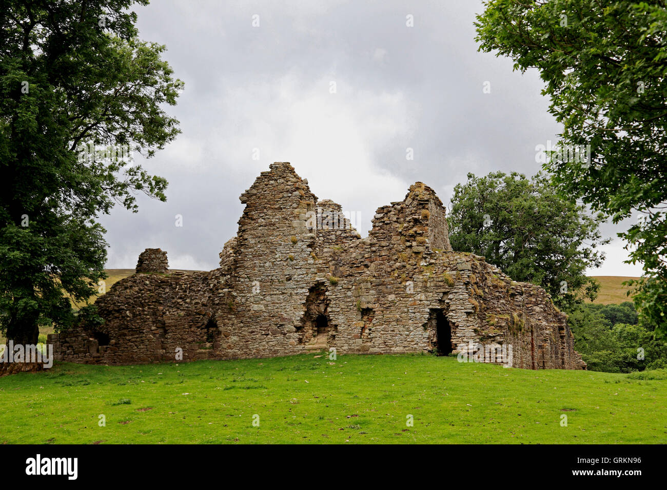 12th century Pendragon Castle, Eden Valley, Cumbria Stock Photo