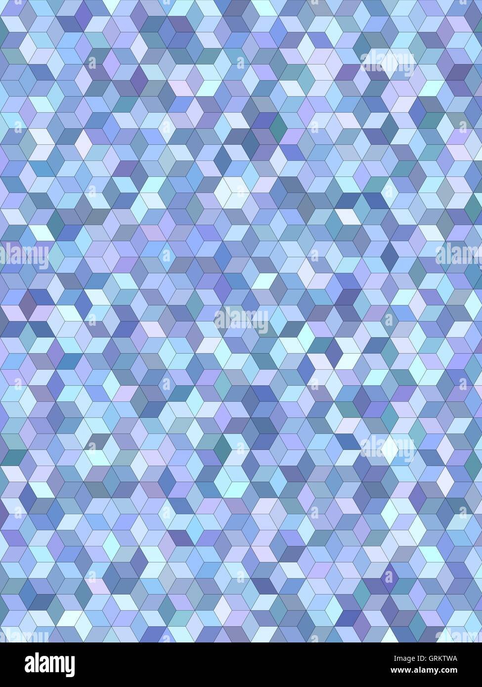 Light blue 3d cube mosaic background design Stock Vector Image & Art ...