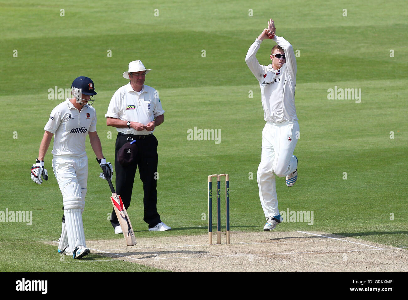 - Kent CCC vs Essex CCC - LV County Championship Division Two Cricket at the St Lawrence Ground, Canterbury - 08/06/14 Stock Photo