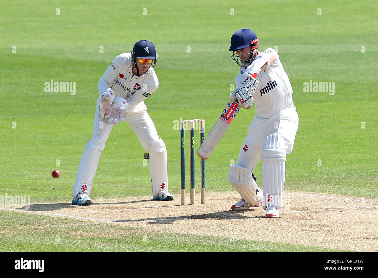 - Kent CCC vs Essex CCC - LV County Championship Division Two Cricket at the St Lawrence Ground, Canterbury - 09/06/14 Stock Photo