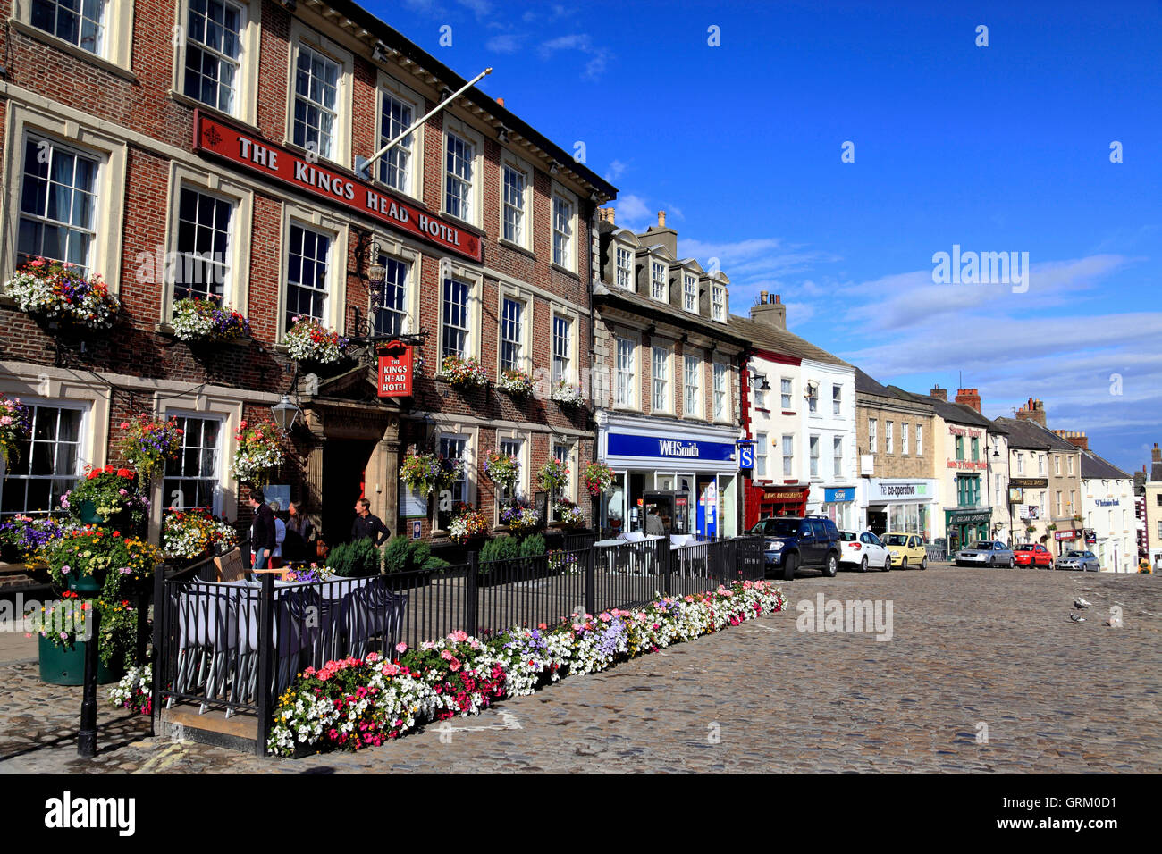 Market Square Richmond North Yorkshire High Resolution Stock
