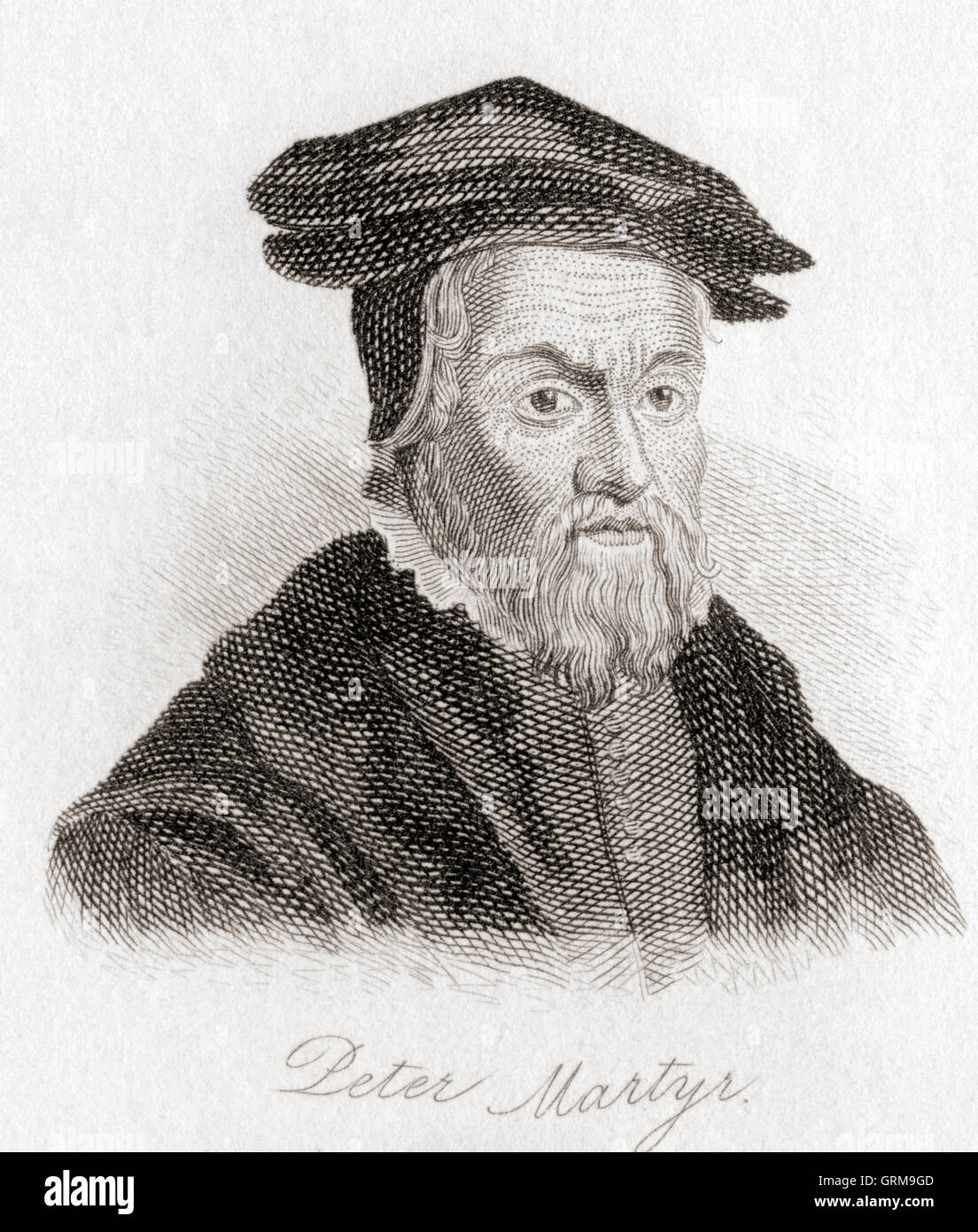 Peter Martyr Vermigli,  1499 – 1562.  Italian-born Reformed theologian. Stock Photo