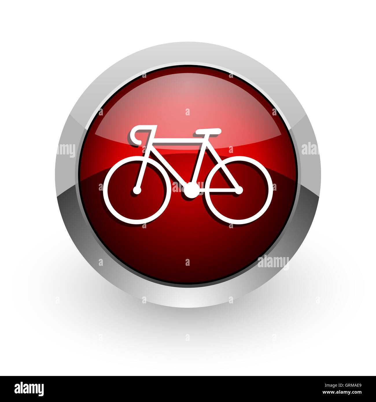 Red circle cycling sign hi-res stock photography and images - Alamy