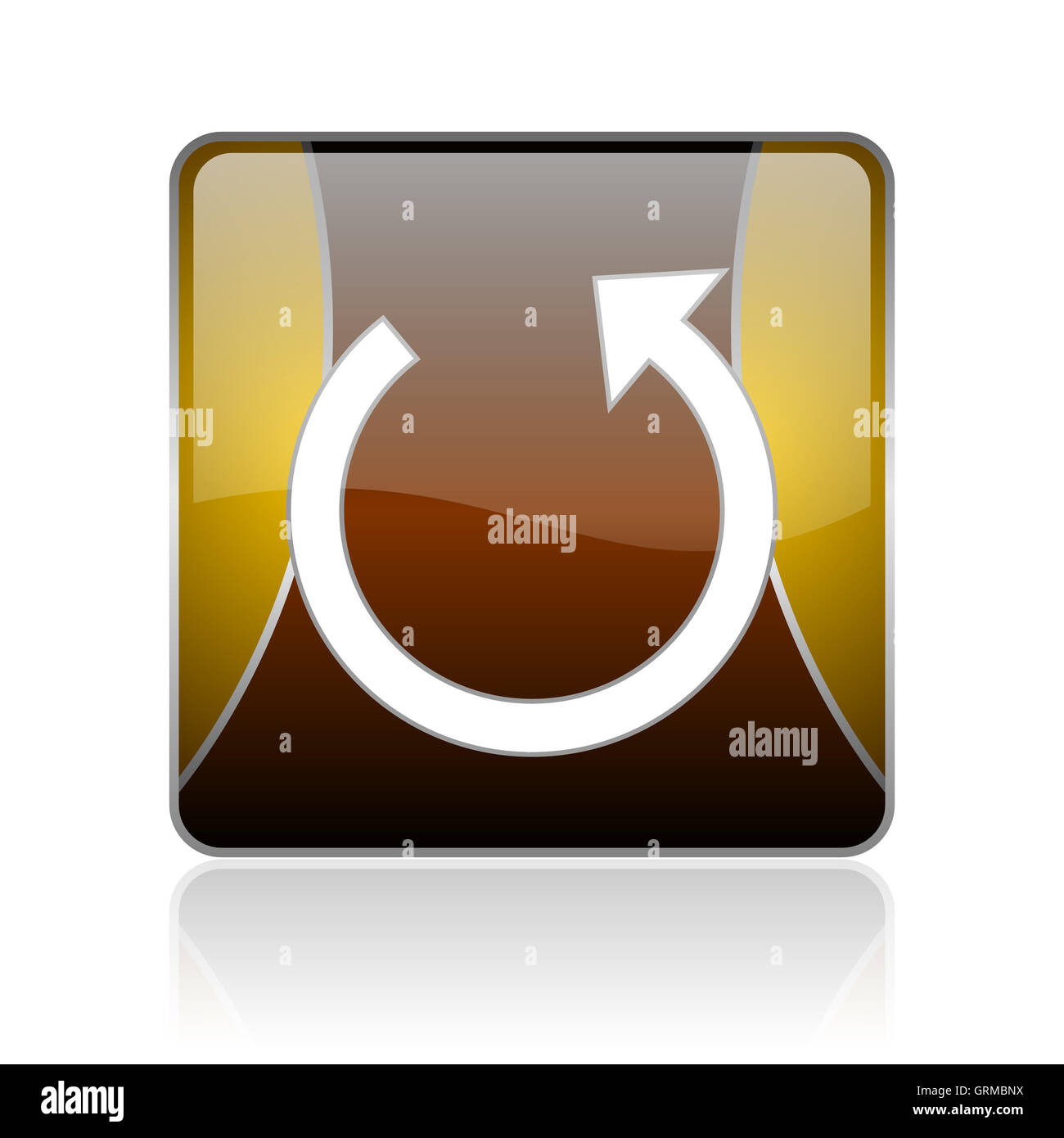 Golden reload icon hi-res stock photography and images - Alamy