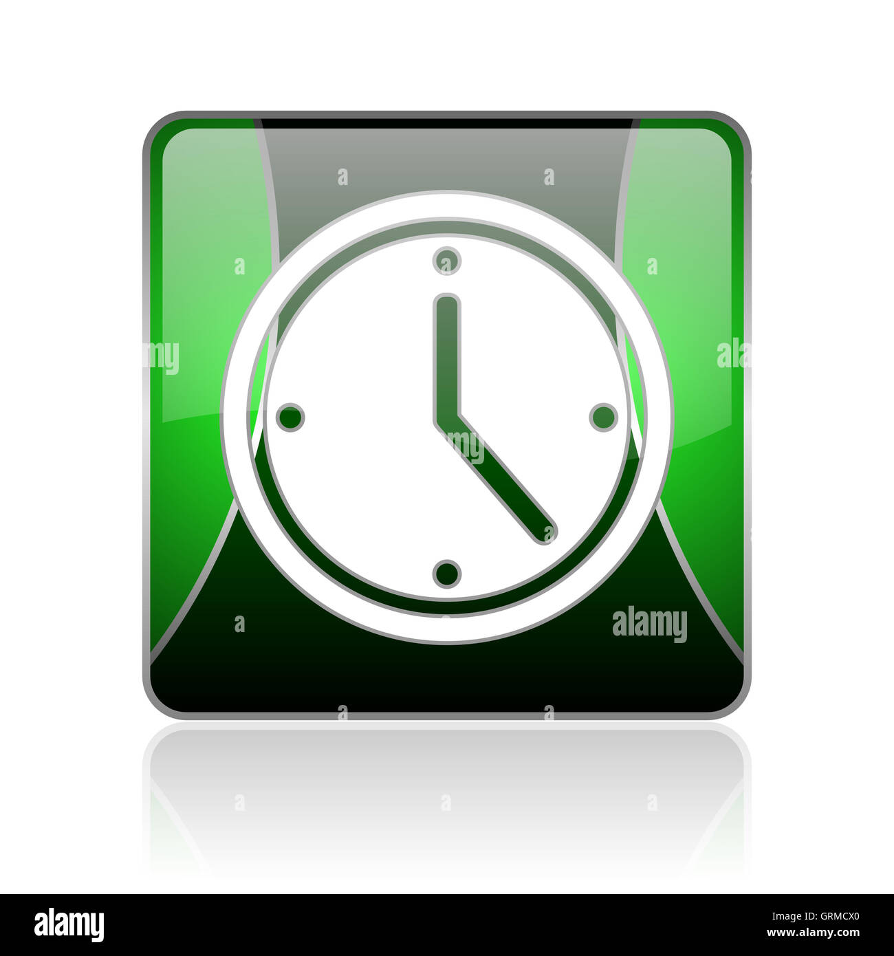 Black clock icon Cut Out Stock Images & Pictures - Alamy