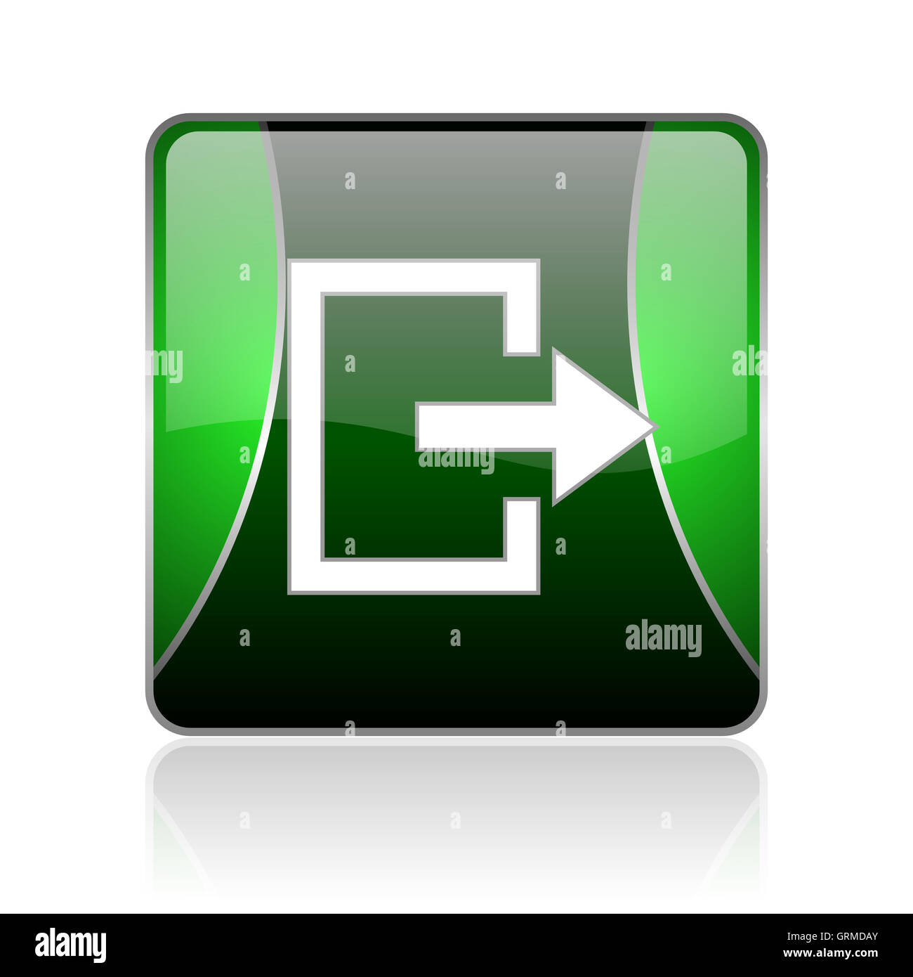 Green emergency exit button open hi-res stock photography and images ...