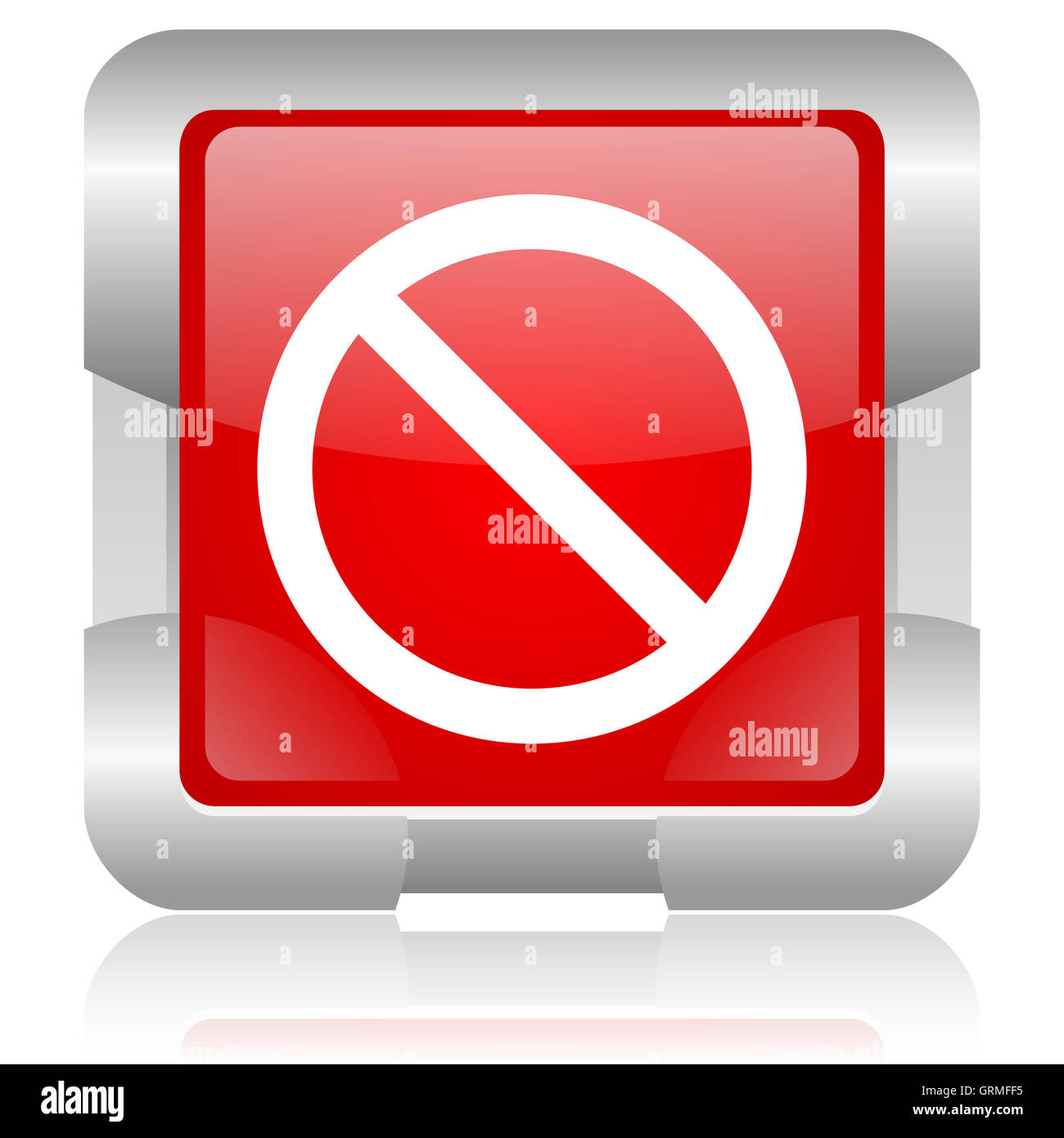 Access denied red web icon hi-res stock photography and images - Alamy