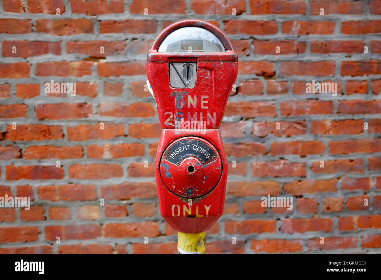 A 20 minutes only parking meter in downtown Jersey City,New Jersey,USA