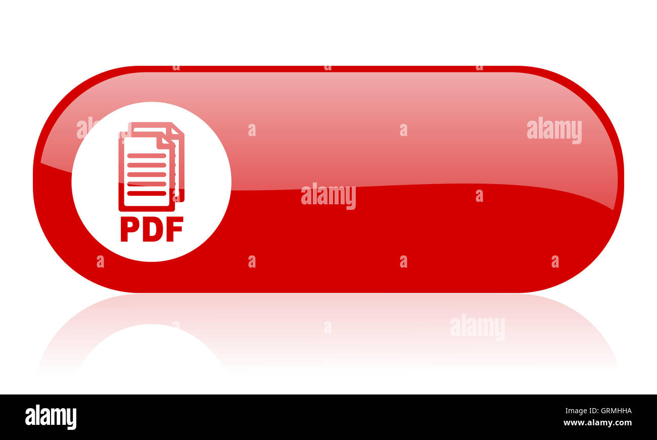 pdf red web glossy icon Stock Photo - Alamy