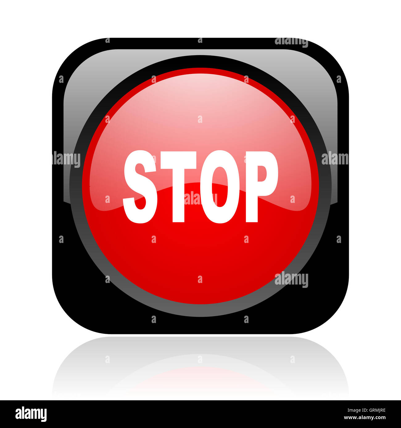 Glossy red 3d cancel symbol hi-res stock photography and images - Alamy