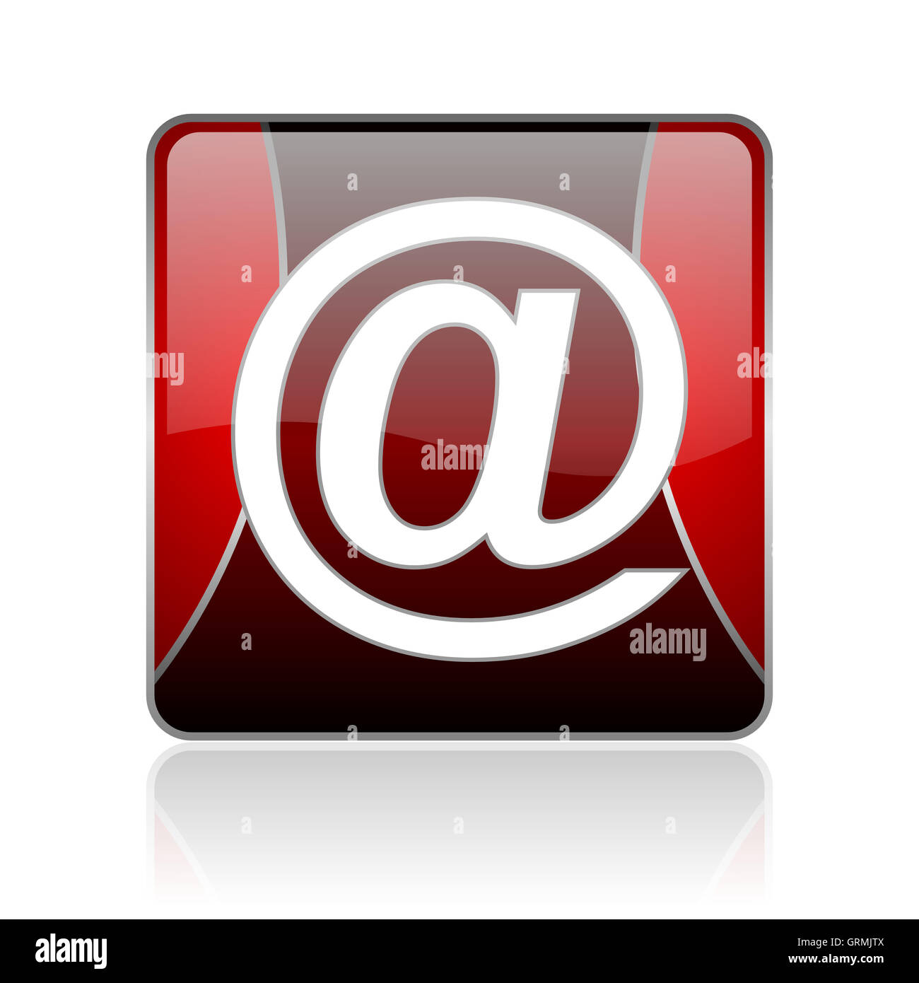 at red square web glossy icon Stock Photo - Alamy