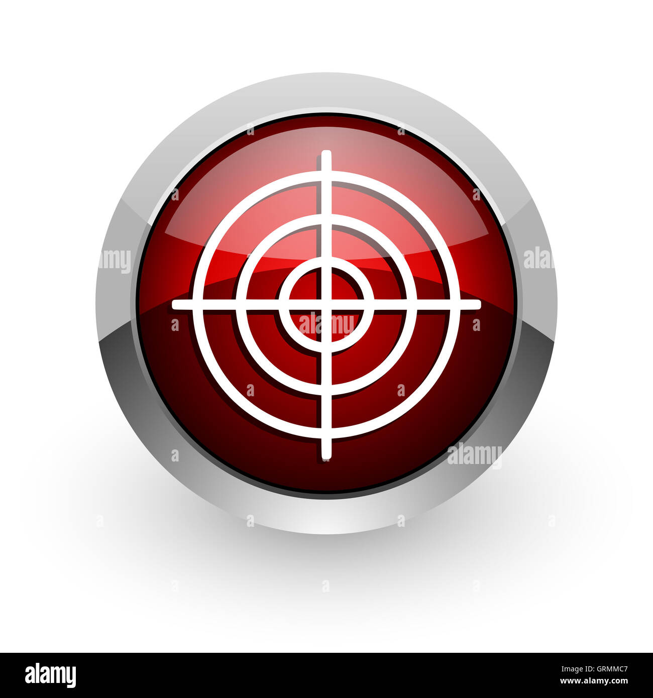 target red circle web glossy icon Stock Photo Alamy