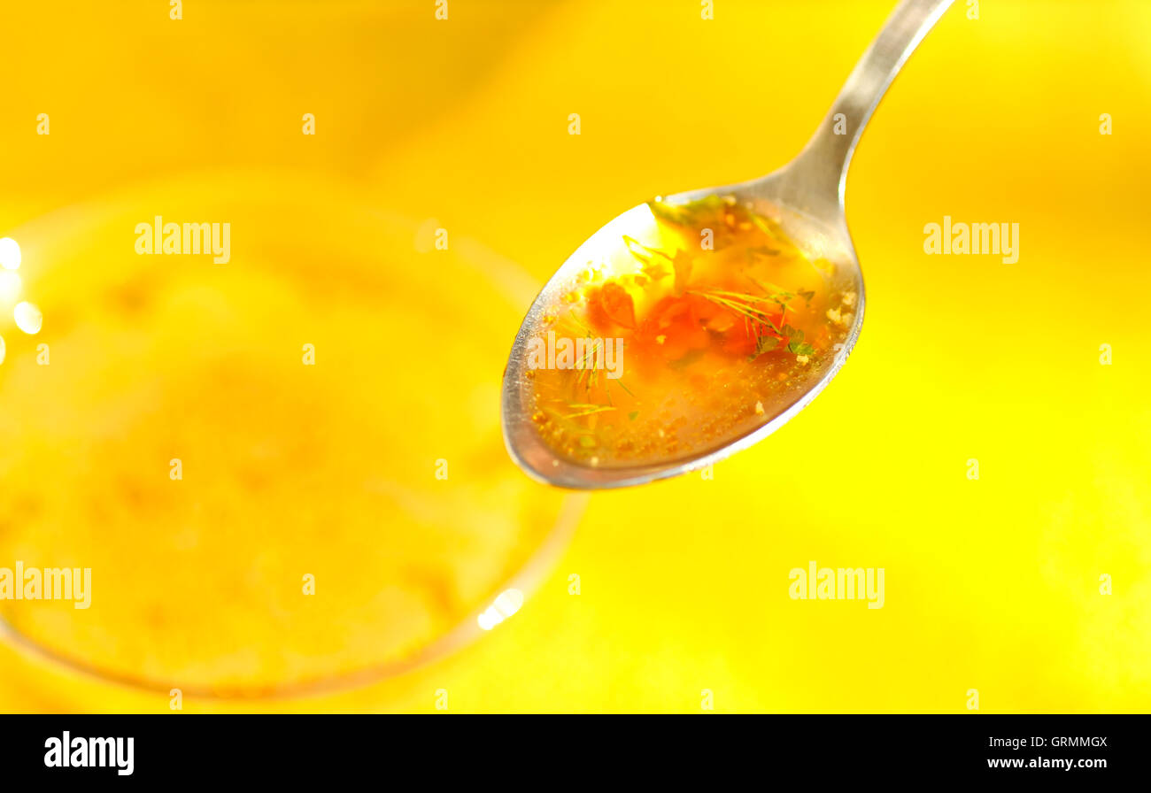 traditional chicken soup Stock Photo Alamy