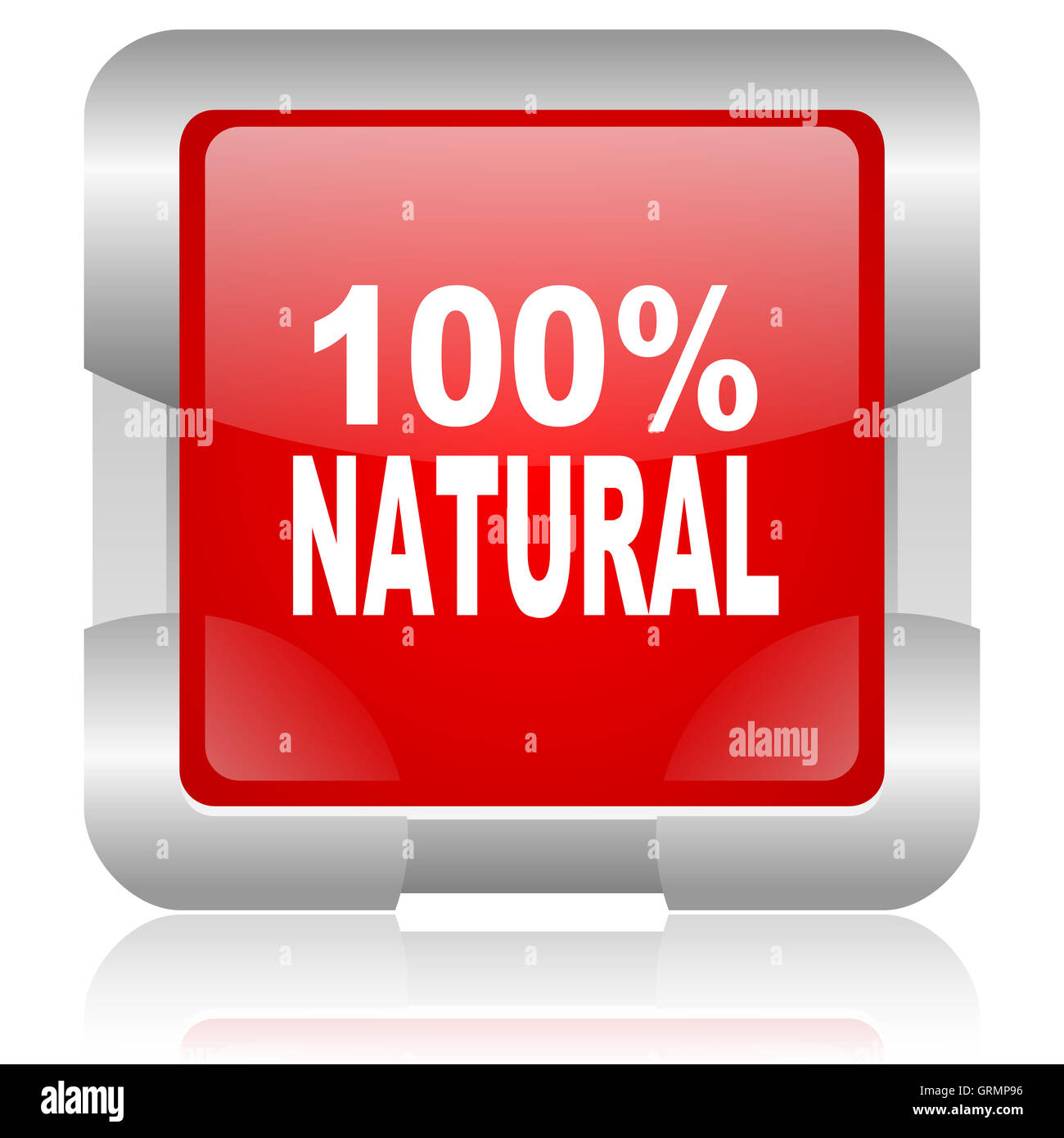 Natural button square white hi-res stock photography and images - Alamy