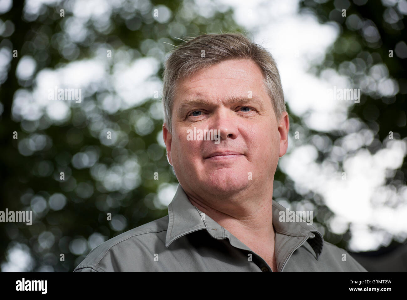 English woodsman, instructor, businessman, author and TV presenter Ray Mears. Stock Photo