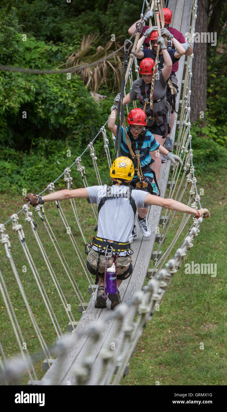 Zip Line park on Hilton Head Island, South Carolina Stock Photo Alamy
