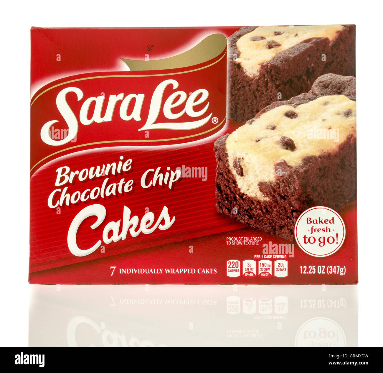 Winneconne, WI - 29 July 2016: Box of Sara Lee brownie chocolate chip on an  isolated background Stock Photo - Alamy