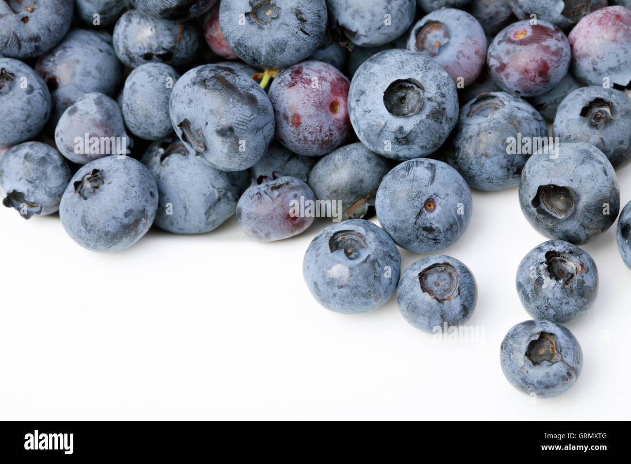 Closeup image of delicious blueberry background texture Stock Photo
