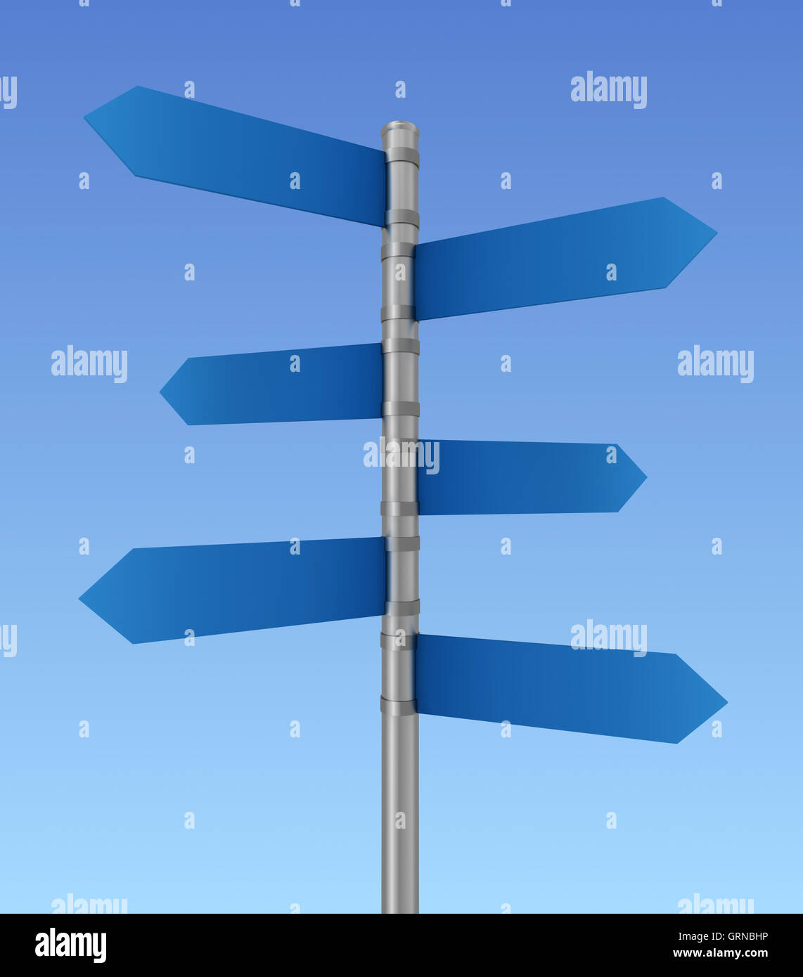 blank road sign Stock Photo - Alamy