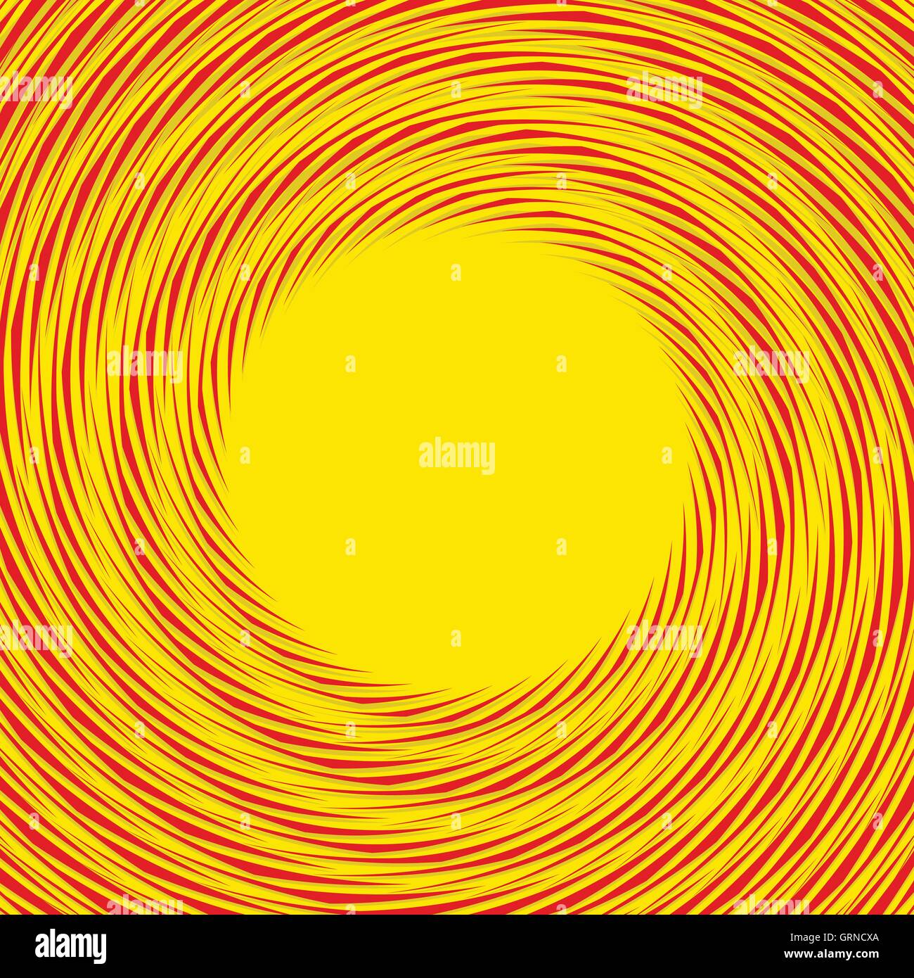 Red, yellow duotone spiral background. Circular geometric pattern Stock ...