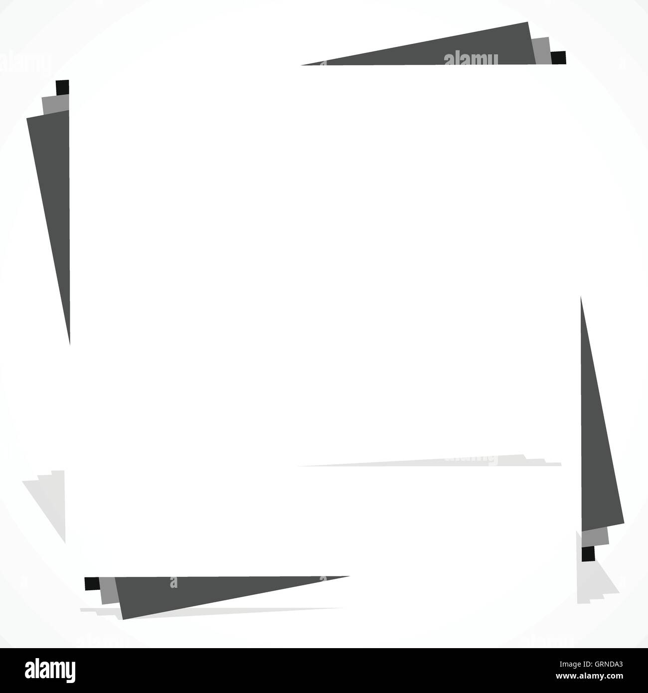 Square Frame Element Bw photo Stock Vector Images - Alamy