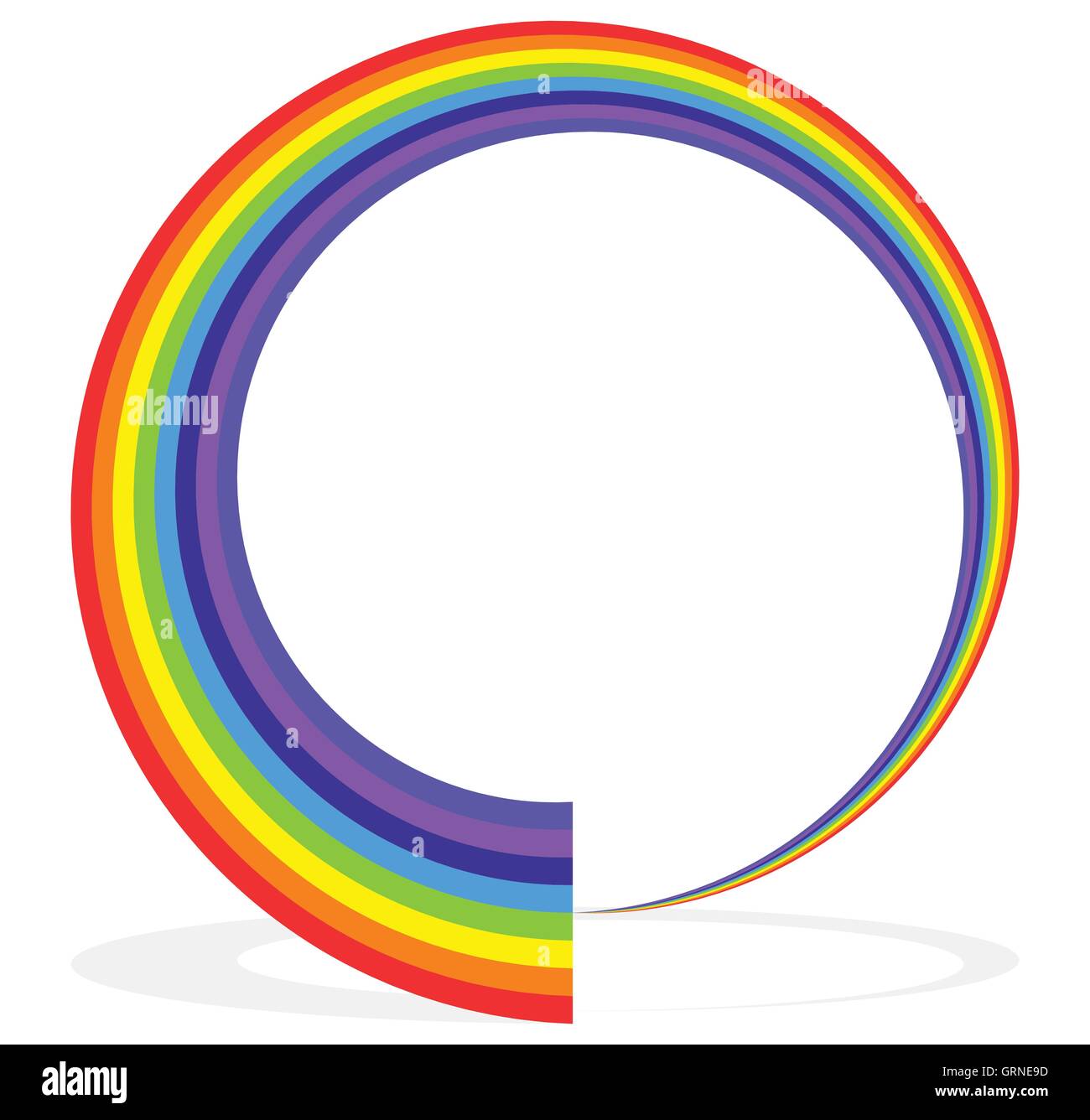 Download Circular rainbow shape (frame, border, element) with ...
