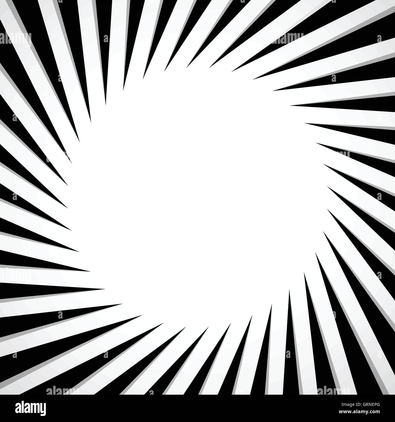 Black and white radial - radiating lines circular pattern Stock Vector ...