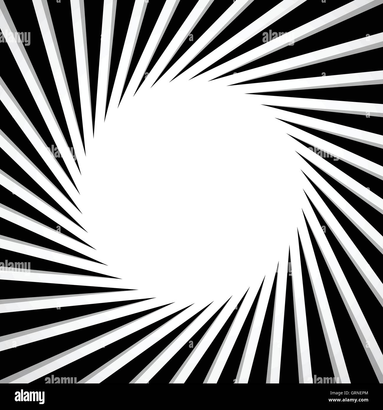 Black and white radial - radiating lines circular pattern Stock Vector ...