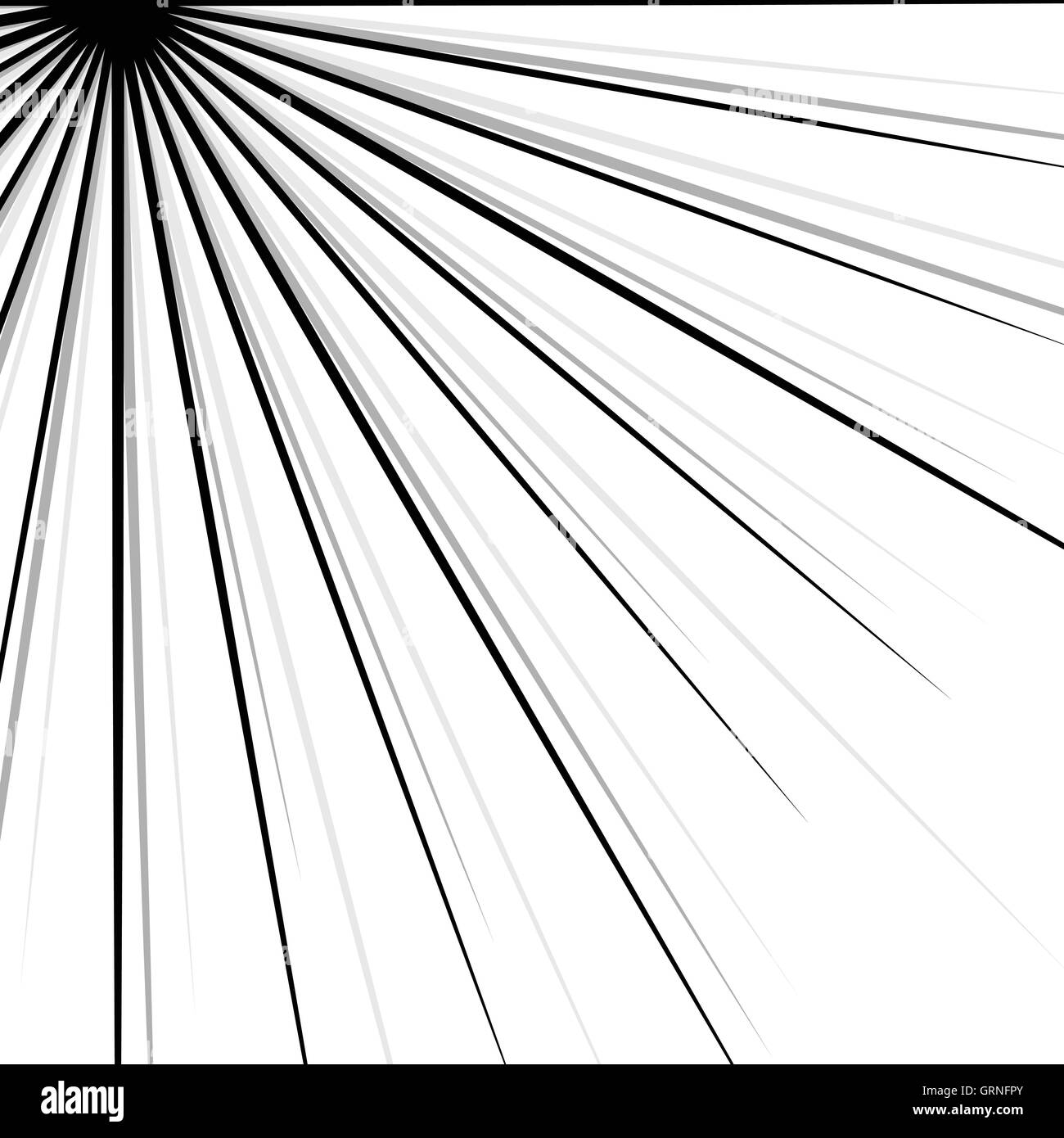 Vector Radiating Ray Circular radial, radiating lines element. Abstract rays, beams, flash ...