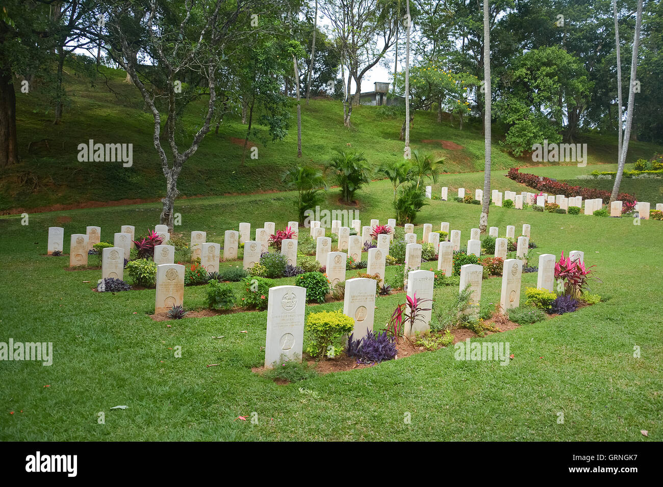 Commonwealth war cemetery, Sri Lanka Stock Photo