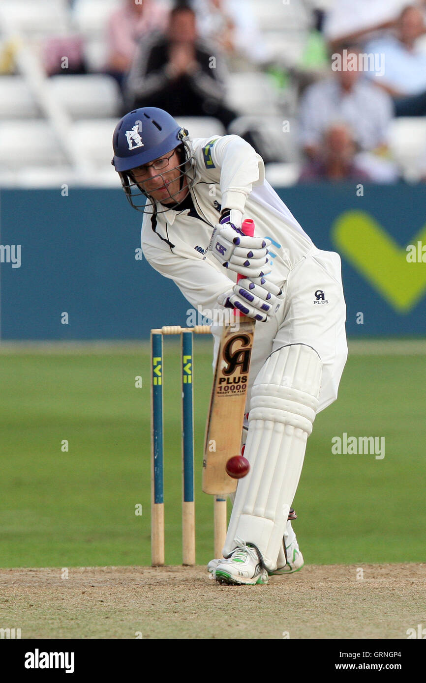 Tony Frost in batting action for Warwickshire - Essex CCC vs Warwickshire CCC - LV County Championship Division Two at Ford County Ground, Chelmsford, Essex -  18/09/08 Stock Photo