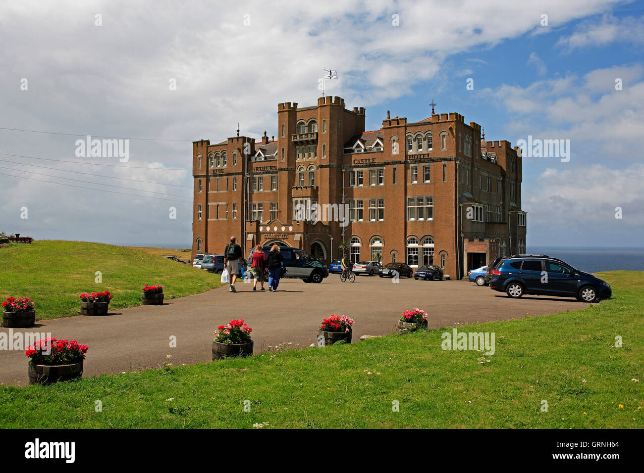 King Arthur's Castle Hotel, Tintagel, Cornwall Stock Photo