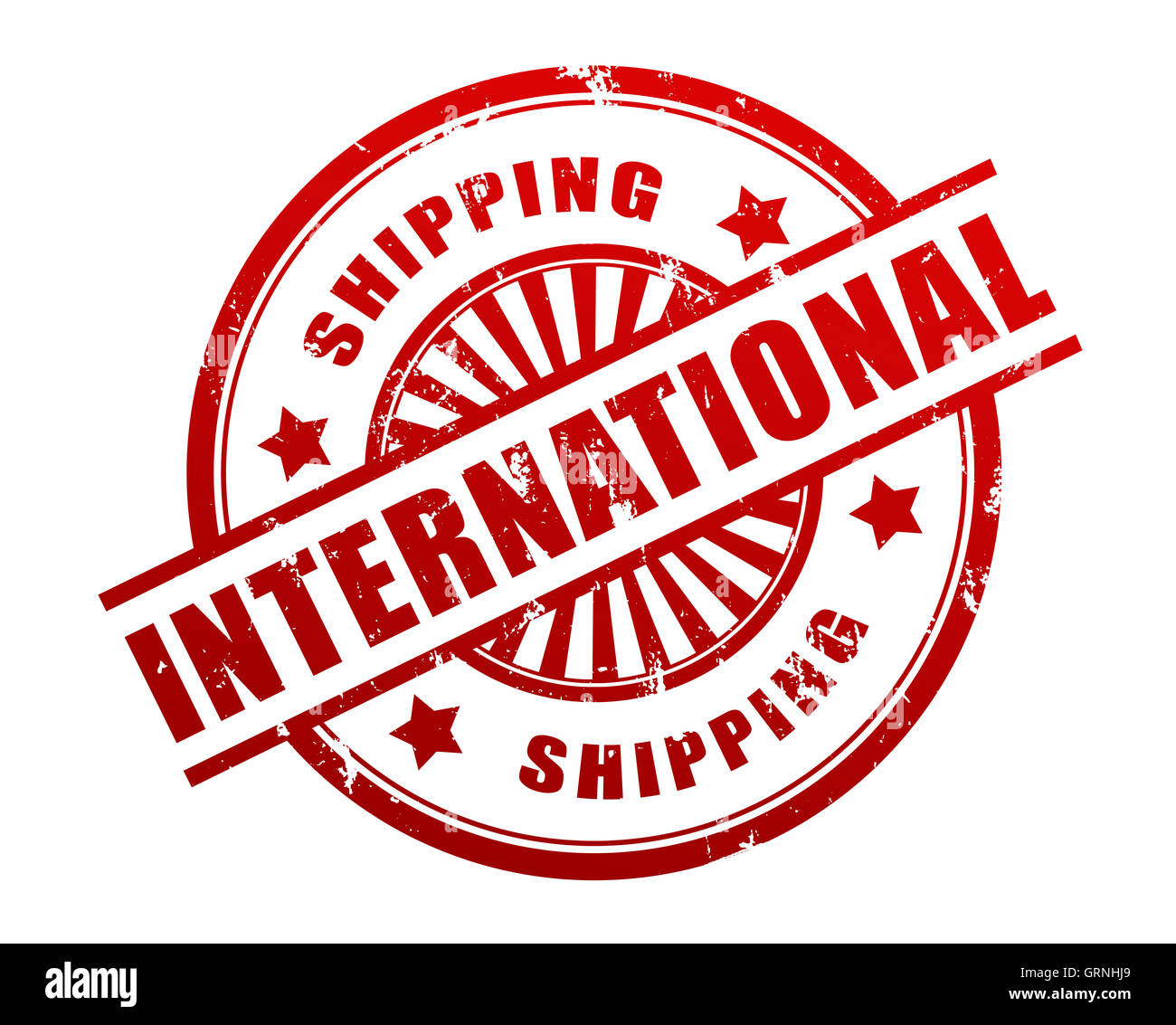 international shipping stamp concept illustration Stock Photo Alamy