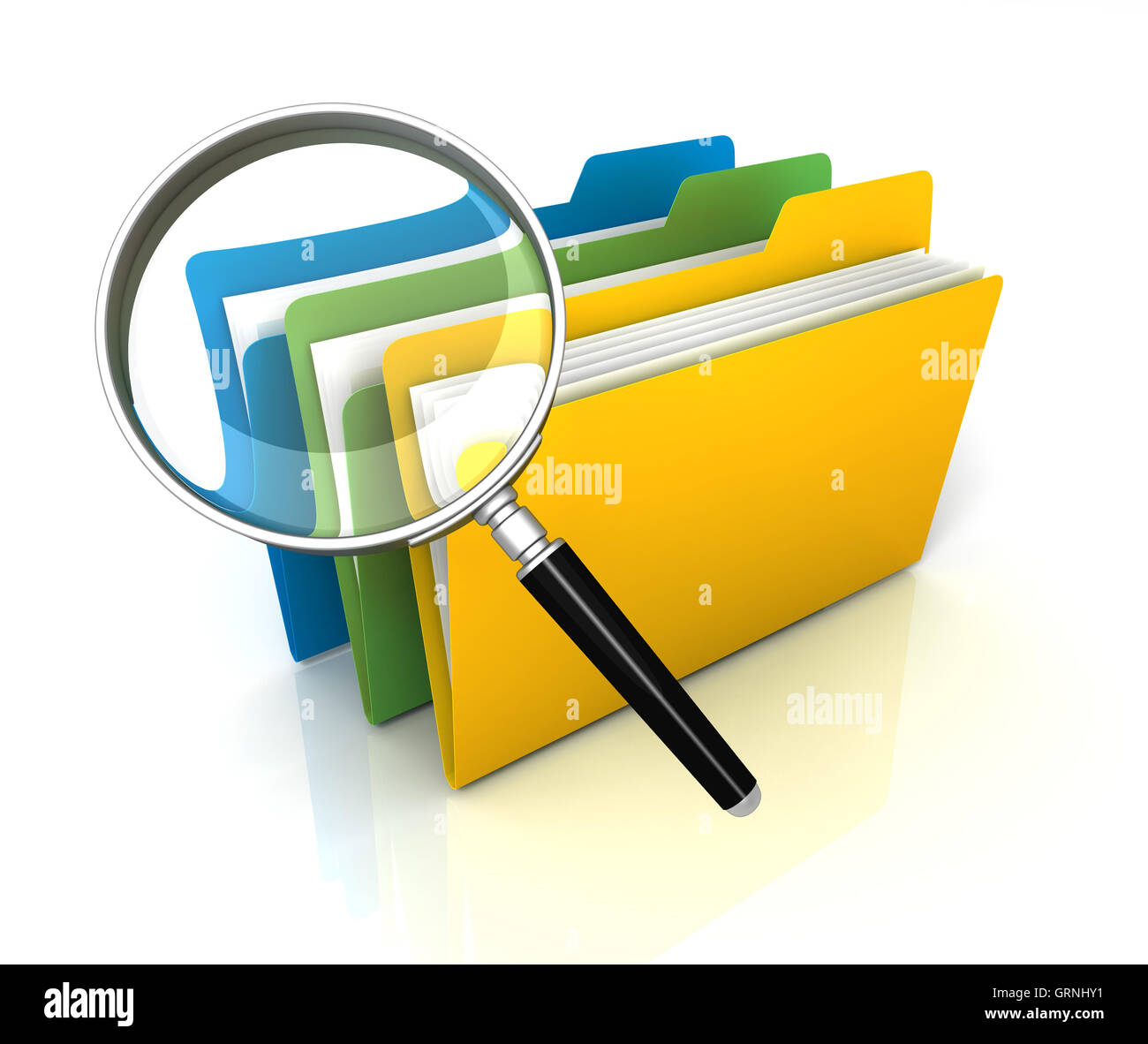 folder or file search concept illustration Stock Photo Alamy