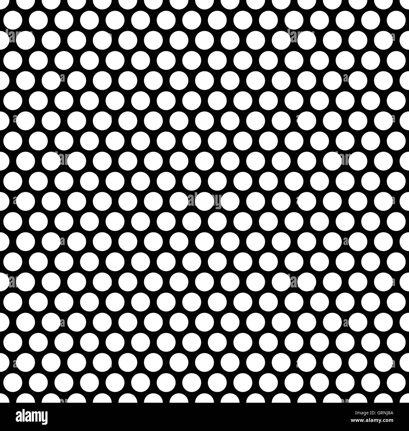 Grating pattern with grid, mesh of circles. Repeatable Stock Vector