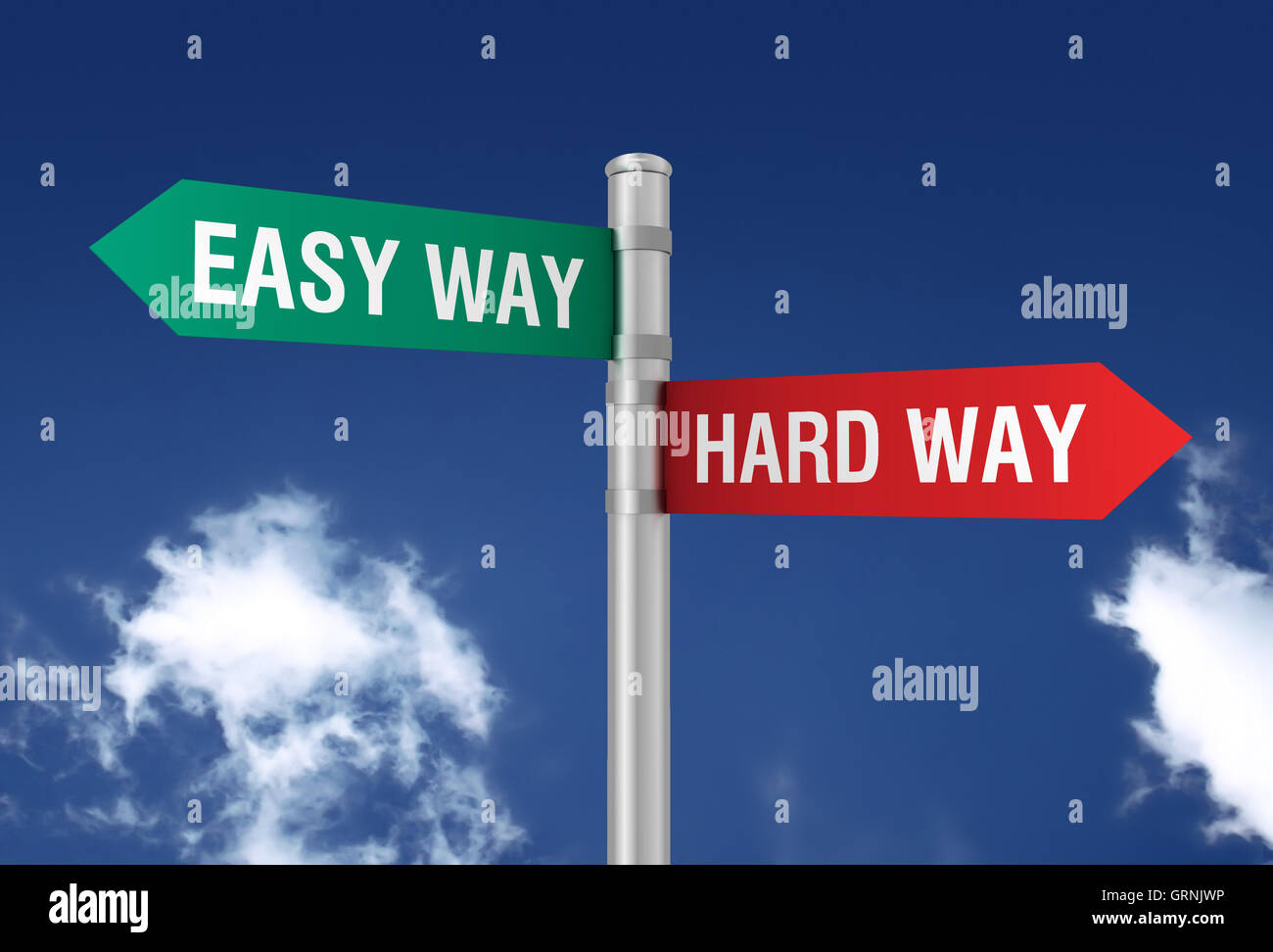 Hard or easy hi-res stock photography and images - Alamy