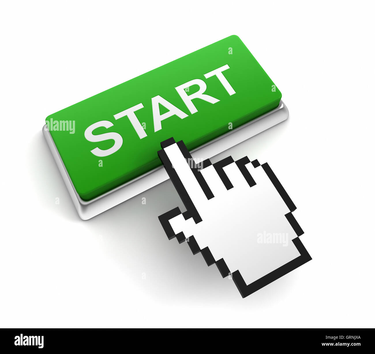 start button concept illustration Stock Photo Alamy