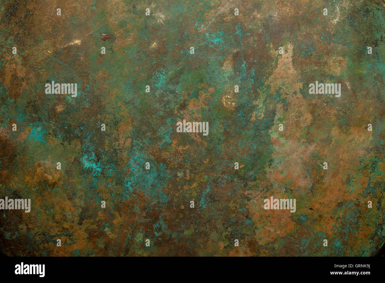 Background image of old copper vessel texture. Stock Photo