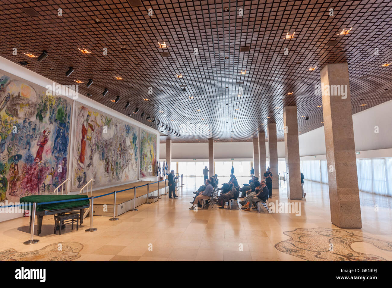 jerusalem Israel. A guided tour in the Knesset, the Israeli parliament Stock Photo