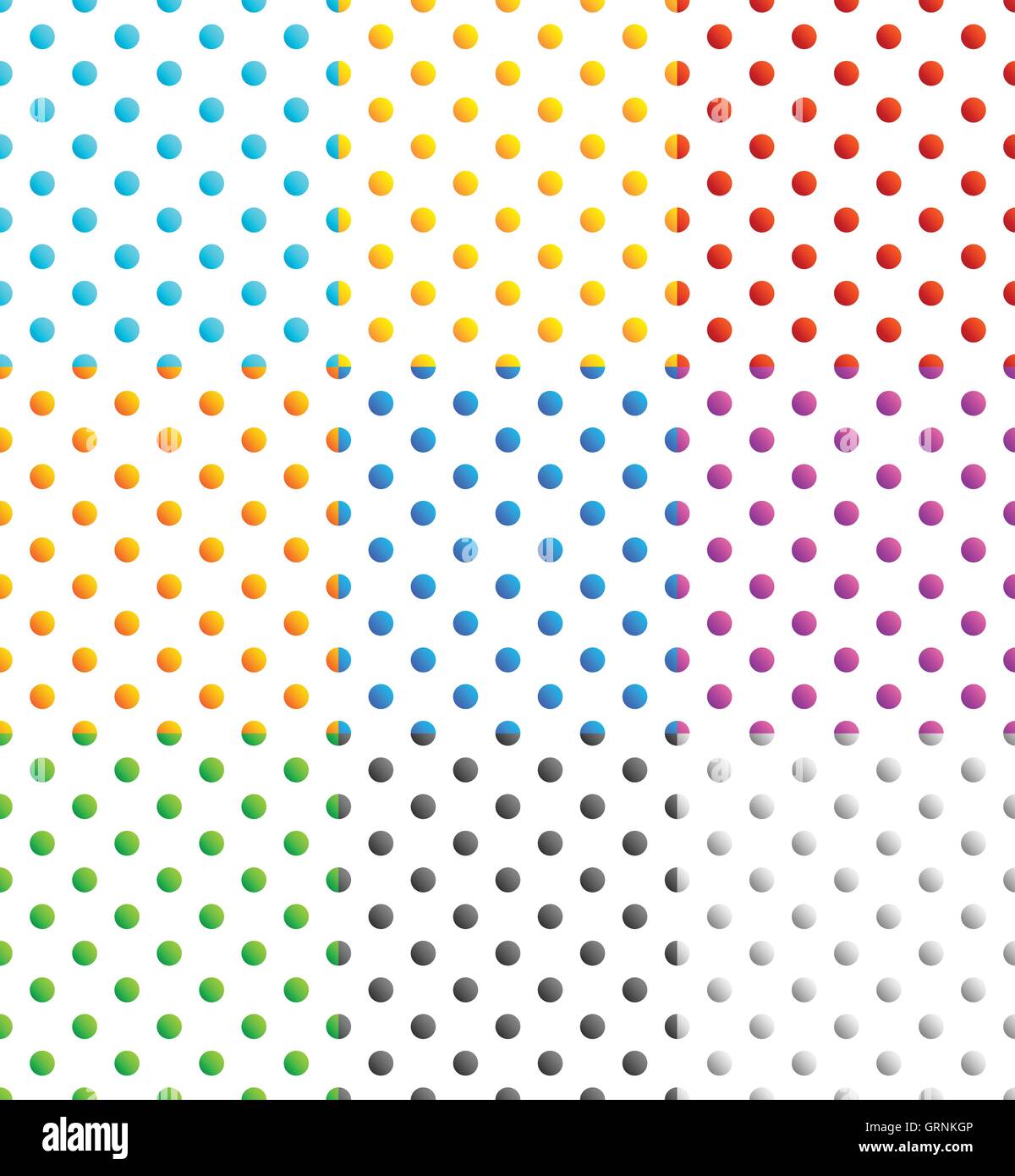 Dots Repeatable Pattern Set of 9 seamlessly repeatable polka dots patterns Stock Vector Image ...